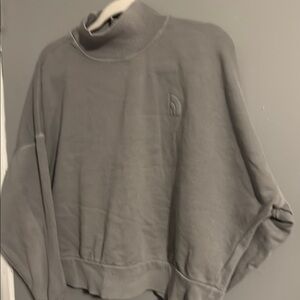 Gray Turtleneck North Face Women's Sweater